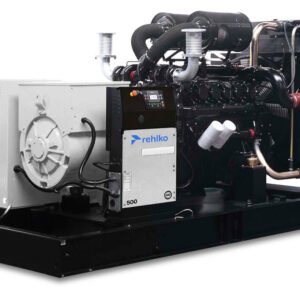 Planta eléctrica Rehlko 500 KW, modelo D500U. Potente, confiable y eficiente. Ideal para respaldo de energía industrial o comercial. Disponible en Jenergy Solutions México.