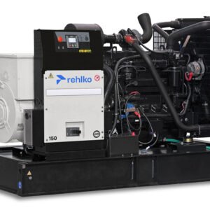Planta eléctrica Rehlko 150 KW, modelo J150U. Potente, eficiente y confiable. Ideal para respaldo de energía industrial o comercial. Disponible en Jenergy Solutions México.