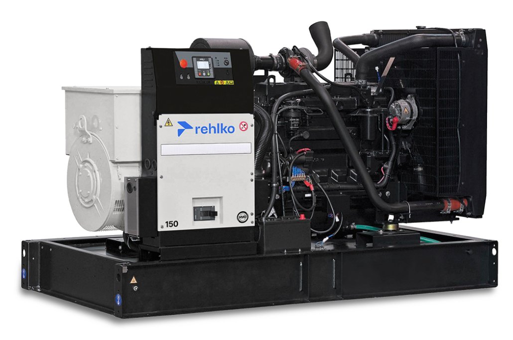 Planta eléctrica Rehlko 150 KW, modelo J150U. Potente, eficiente y confiable. Ideal para respaldo de energía industrial o comercial. Disponible en Jenergy Solutions México.