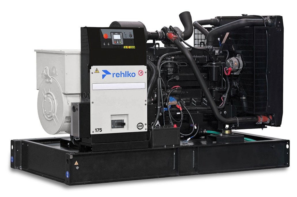 Planta eléctrica Rehlko 175 KW, modelo J175U. Potente, eficiente y confiable. Ideal para respaldo de energía industrial o comercial. Disponible en Jenergy Solutions México.