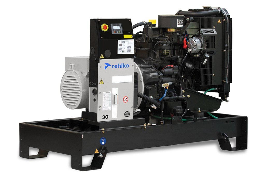 Planta eléctrica Rehlko 30 KW, modelo K30U, disponible en Jenergy Solutions. Potente, eficiente y duradera. Ideal para respaldo de energía industrial o comercial.