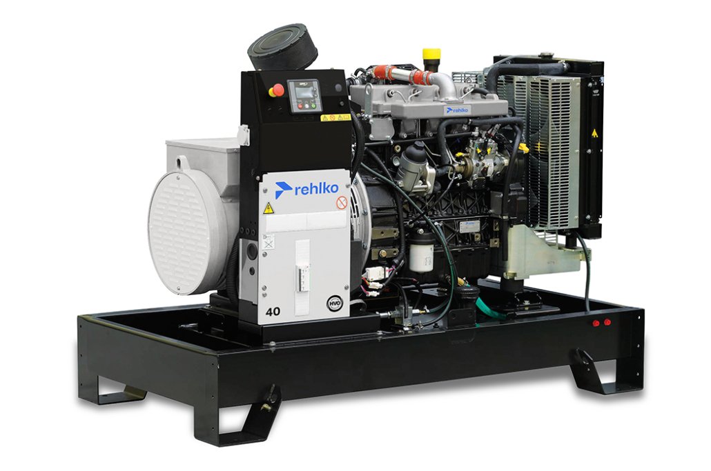 Planta eléctrica Rehlko 40 KW, modelo K40U, disponible en Jenergy Solutions. Potente, eficiente y duradera. Ideal para respaldo de energía industrial o comercial.