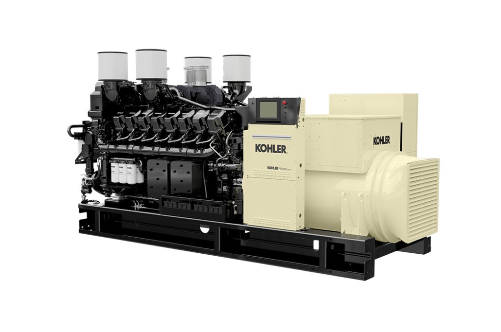 Planta eléctrica KOHLER 2800 KW, modelo KD2800. Potente, confiable y eficiente. Ideal para respaldo energético industrial y grandes proyectos. Disponible en Jenergy Solutions México.