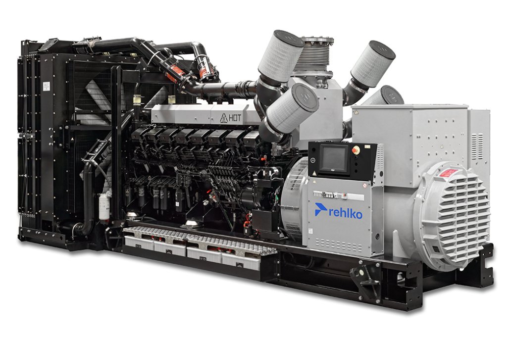 Planta eléctrica Rehlko 2000 KW, modelo T2000JU. Potente, confiable y eficiente. Ideal para respaldo energético industrial y grandes proyectos. Disponible en Jenergy Solutions México.