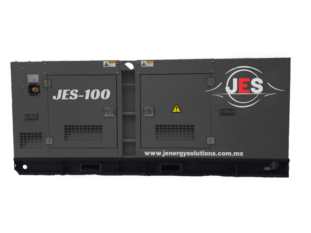 Venta y renta de planta de luz 100 kW. Respaldo confiable para industria y construcción. Servicio inmediato 24/7 con Jenergy Solutions