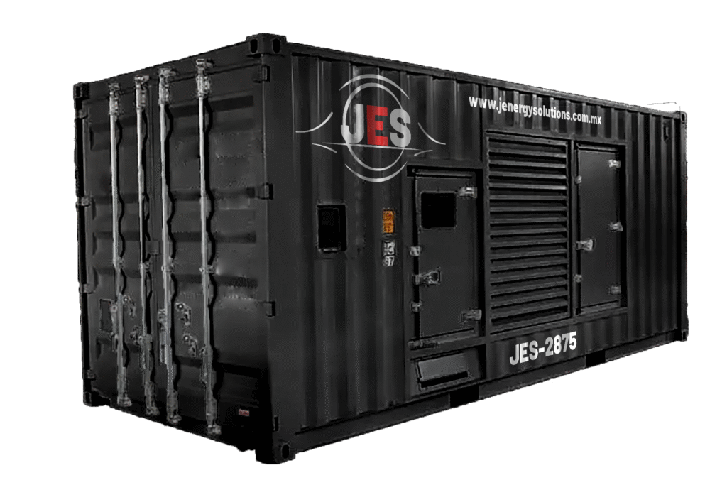 Planta de luz 2,300 kW en renta y venta. Potencia máxima para grandes industrias y proyectos especiales. Servicio 24/7 con Jenergy Solutions